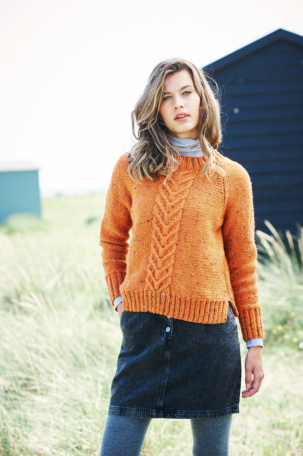 Sweater 9890 | Raglan Sleeve | Cable Detail