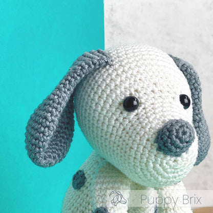 DIY Crochet Kit - Brix Puppy | 100% Cotton Yarn | Amigurumi | 20 cm