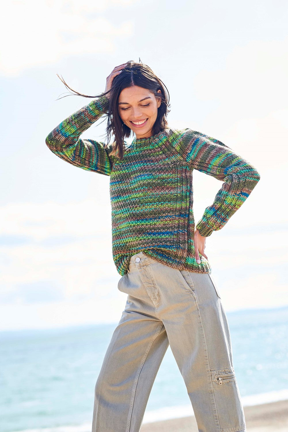 Sweater knitting pattern 10095