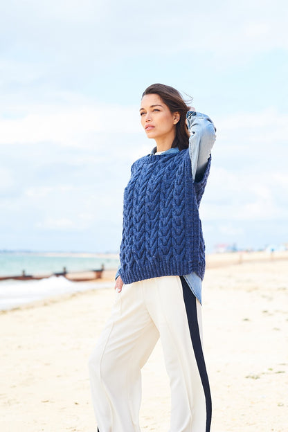 Cable Knit Tank Top | Oversized Layering Piece