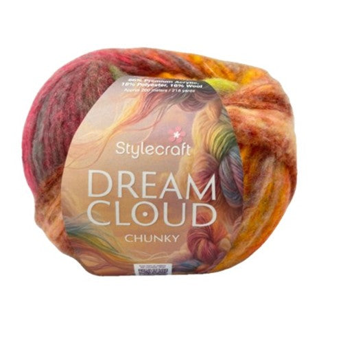Dream Cloud | 66% Acrylic, 18% Polyester, 16% Wool | 100g