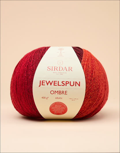 Jewelspun Ombré, aran, 400g