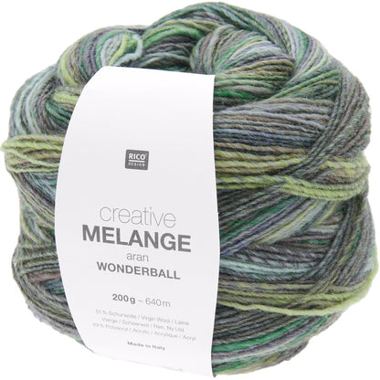 Rico Design Creative Melange Aran Wonderball | 51% Wool / 49% Acrylic | 200g / 640m