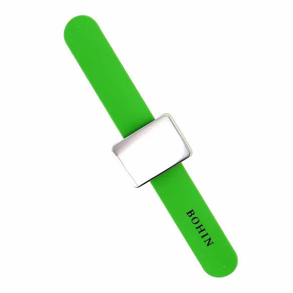 Magnetic pin bracelet holder