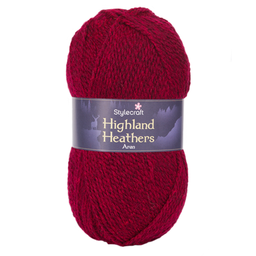 Highland Heathers Aran | 100% Premium Acrylic | 190m per 100g