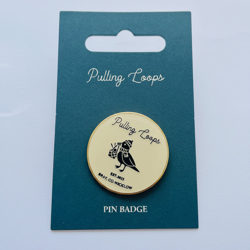 Pin Badge with Logo | Pulling Loops Original Design