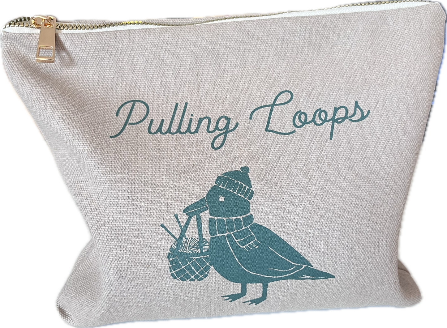 Zipped Pouch | Cotton Canvas | 26 x 21 cm