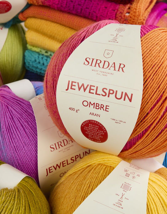 Jewelspun Ombré, aran, 400g