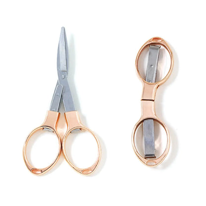 Folding Scissors | Rose-Gold Finish | 9.6cm