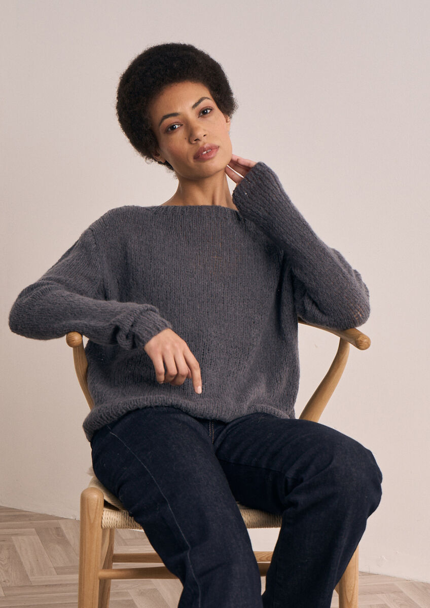 Fakenham Knitting Pattern MIP11 | Uses Mode Alpaca Haze, 58% Alpaca 22% Wool 20% Polyamide | 25g / 212m Balls