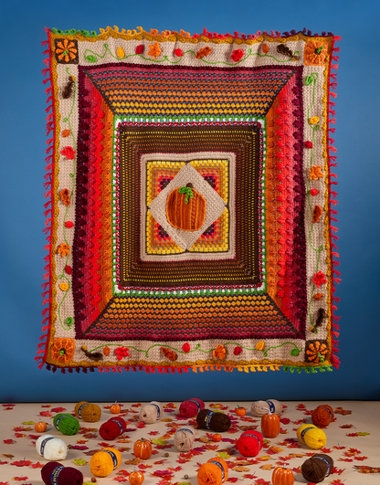Pumpkin Spice CAL Blanket | Official Yarn Pack | Hayfield Bonus DK | 16 Balls