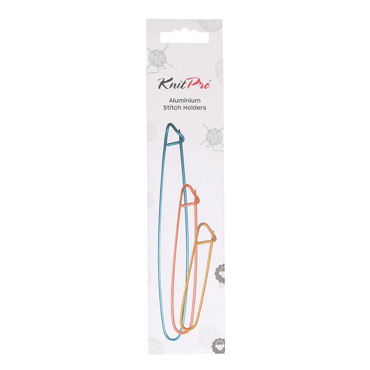 KnitPro Aluminium Stitch Holders – Set of 3