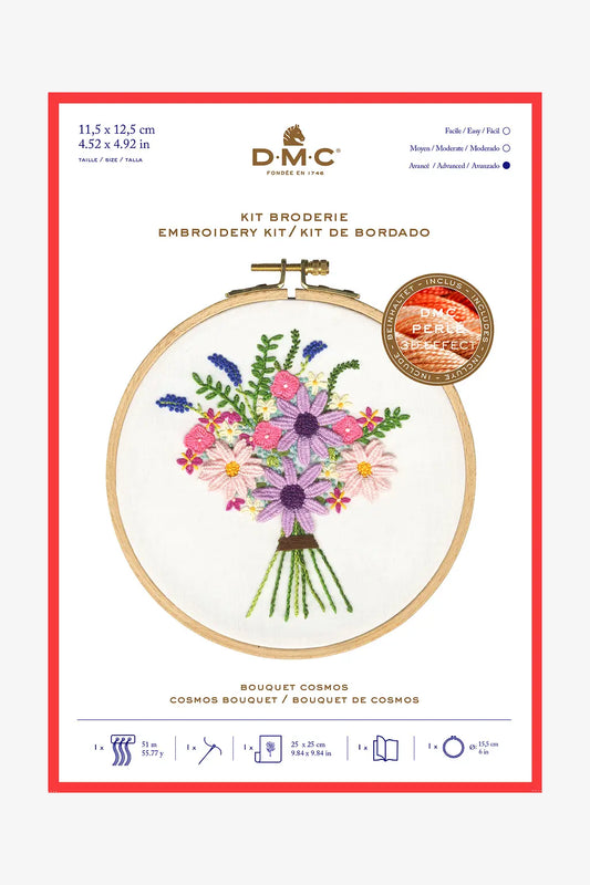 DMC Country Classic Embroidery Kit | TB156 | 3D Floral Stitch Kit