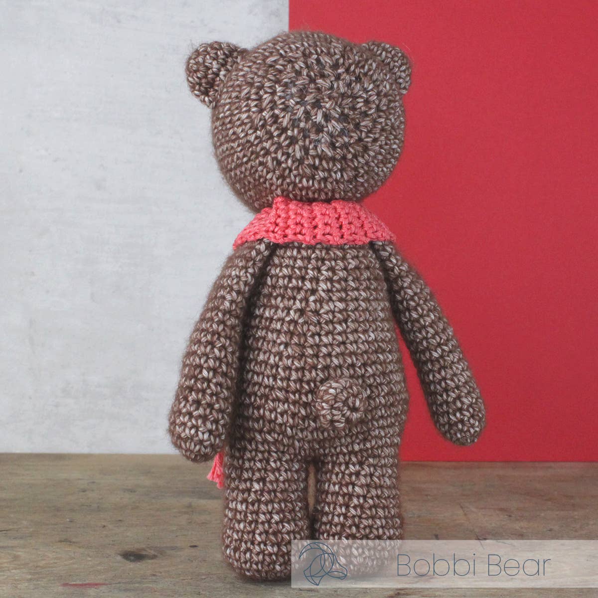 DIY Crochet Kit - Bobbi Bear | Blended Yarn | Amigurumi | 20 cm