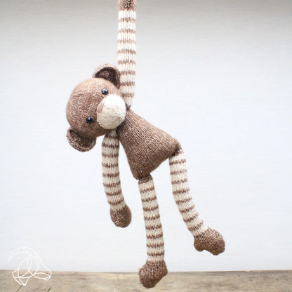 DIY Knitting Kit - Melinda Monkey | Blended Yarn | Knitted Toy | 37 cm