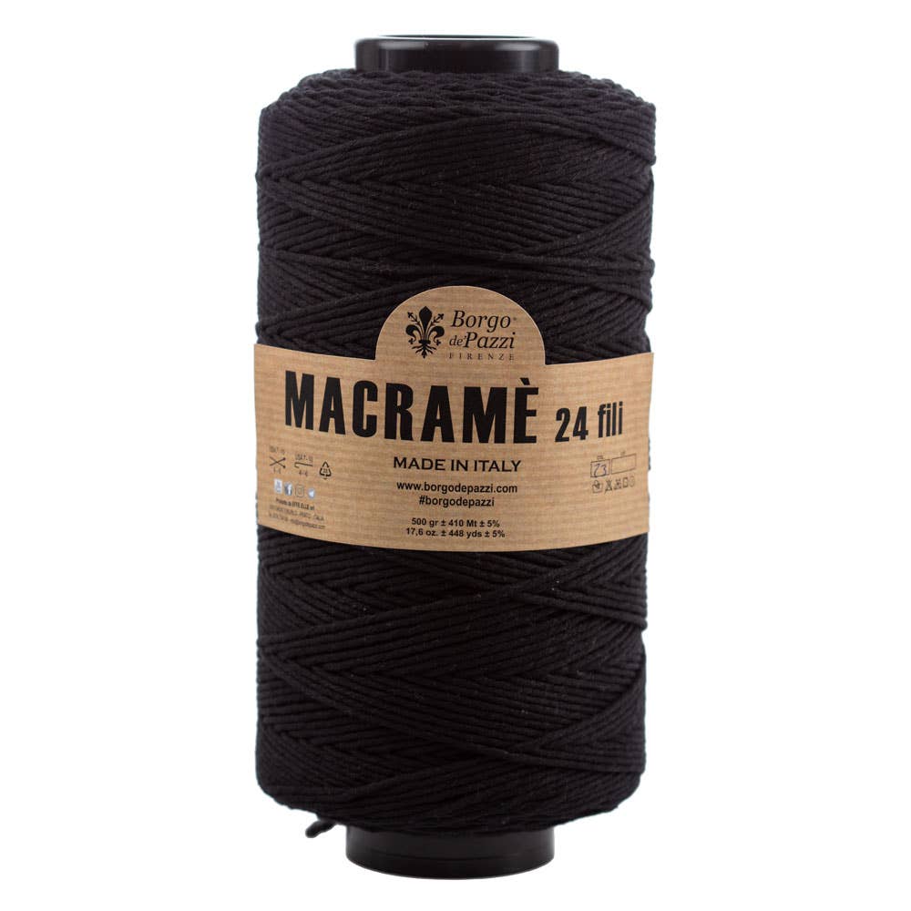 Borgo de' Pazzi Macramé Yarn | 24-Ply Twisted Cotton | 500g