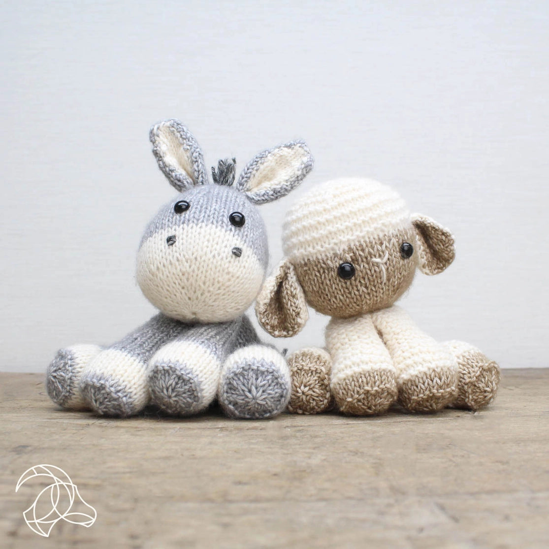 DIY Knitting Kit - Lente Donkey | Blended Yarn | Knitted Toy | 20 cm