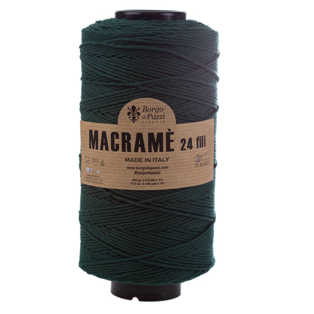 Borgo de' Pazzi Macramé Yarn | 24-Ply Twisted Cotton | 500g