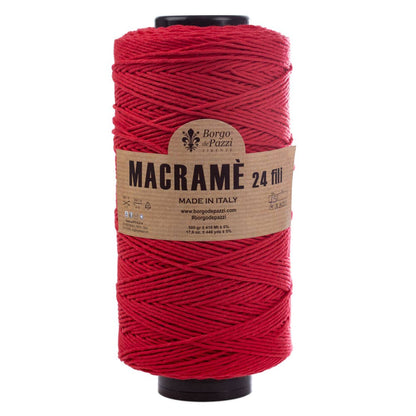 Borgo de' Pazzi Macramé Yarn | 24-Ply Twisted Cotton | 500g