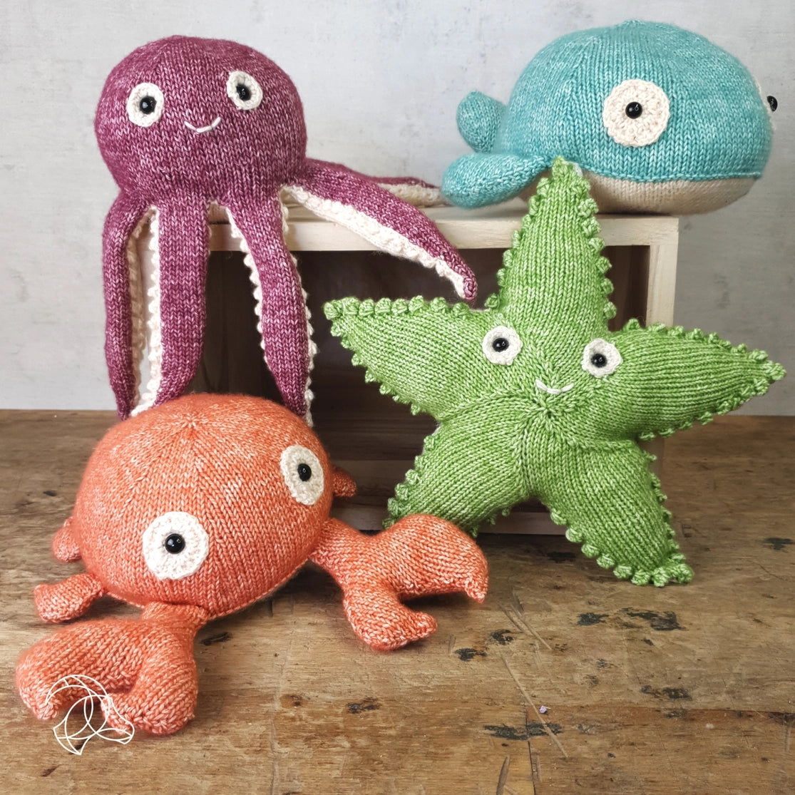 DIY Knitting Kit - Karel Crab | Blended Yarn | Knitted Toy | 25 cm
