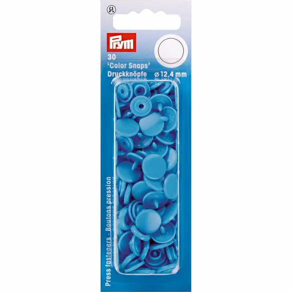 Prym Color Snaps Round Press Fasteners 12.4mm - Pack of 30