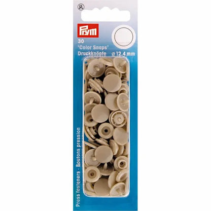 Prym Color Snaps Round Press Fasteners 12.4mm - Pack of 30