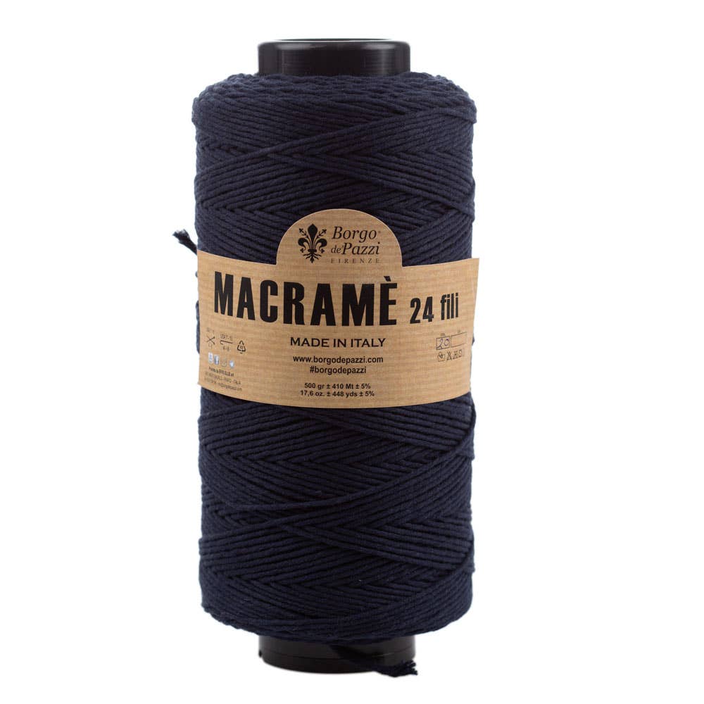 Borgo de' Pazzi Macramé Yarn | 24-Ply Twisted Cotton | 500g