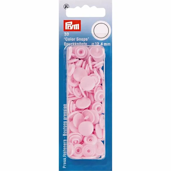 Prym Color Snaps Round Press Fasteners 12.4mm - Pack of 30