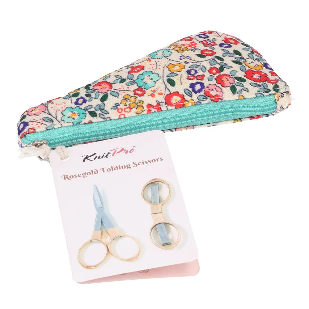 Folding Scissors | Rose-Gold Finish | 9.6cm