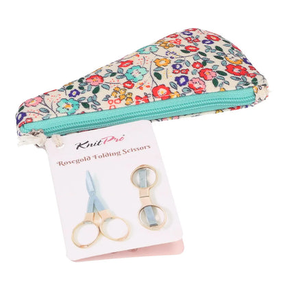 Folding Scissors | Rose-Gold Finish | 9.6cm