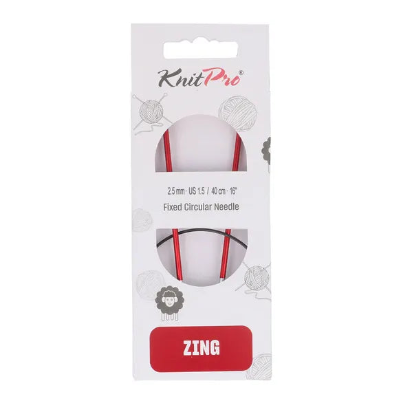Zing Circular Knitting Needle | Metal | 40cm