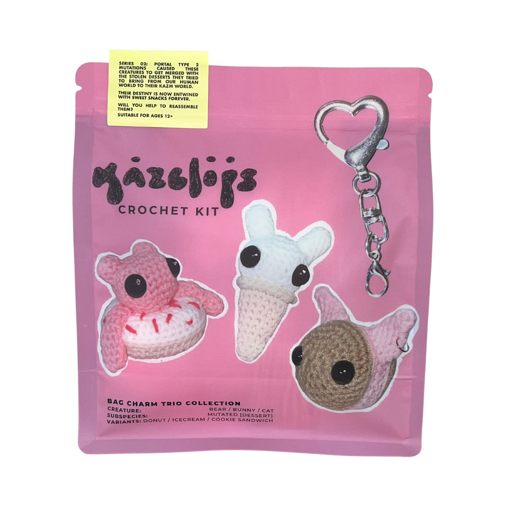 Series 02 Crochet Kit | 3 Bag Charms
