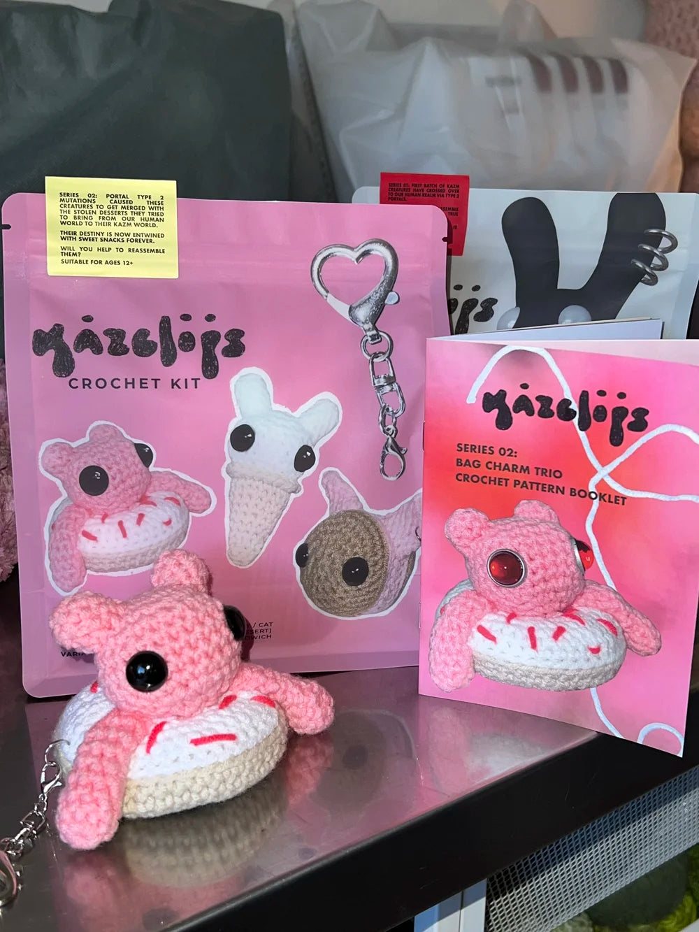 Series 02 Crochet Kit | 3 Bag Charms