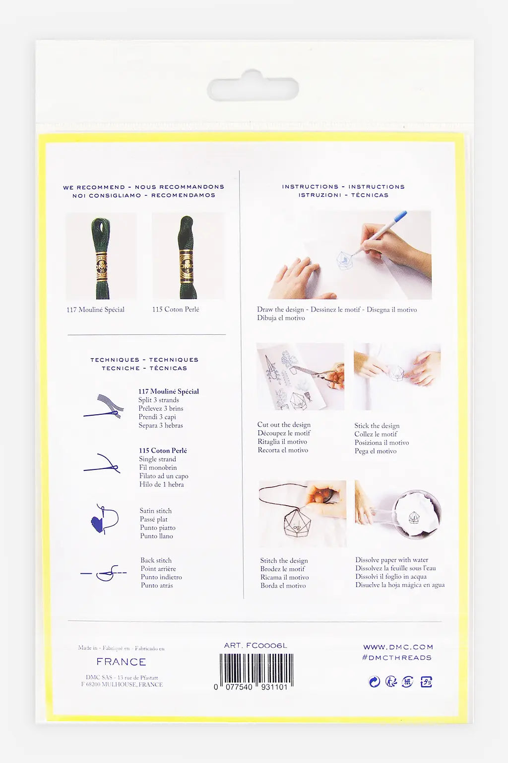 DMC Magic Paper | Dissolvable Embroidery Transfer Paper A5 (2 Sheets)