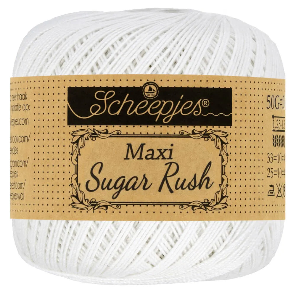 Maxi Sugar Rush | 100% Mercerised Cotton | Laceweight 280m