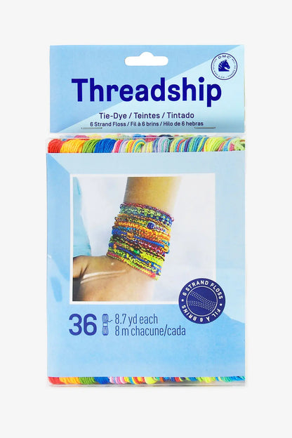 DMC Threadship Tie Dye | 36 Skeins 6-Strand Embroidery Floss | 100% Cotton